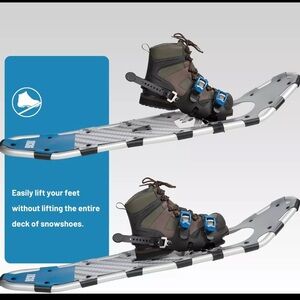 Gray and Blue Snowshoes